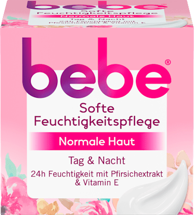 Feuchtigkeitscreme mit Pfirsichextrakt bebe