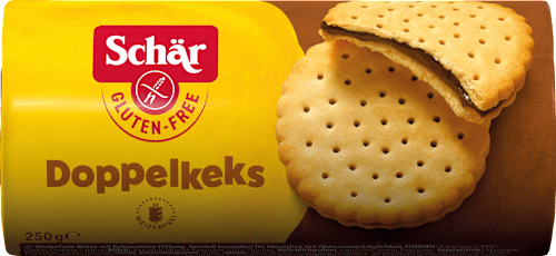 Doppelkekse mit Kakaocremefüllung Glutenfrei Schär