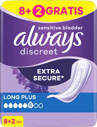 discreet Einlagen Inkontinenz Long Plus always