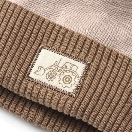 Strickmütze mit Bommel, beige, Gr. 54/55 ALANA