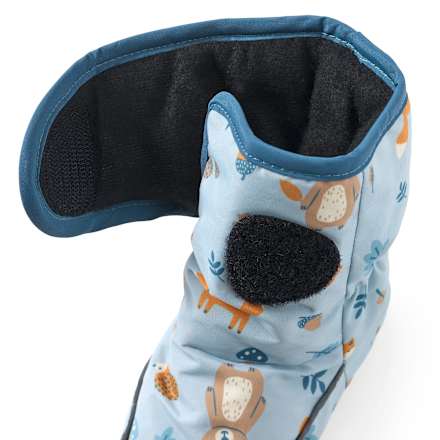 Thermoschuhe mit Waldtier-Muster, blau, 6 - 12 Monate PUSBLU