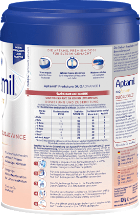 Anfangsmilch 1 Profutura Duo Advance von Geburt an  Aptamil