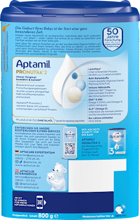 Folgemilch 2 Pronutra nach dem 6. Monat Aptamil