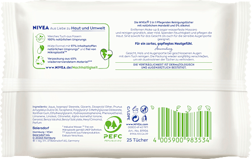 Abschminktücher 3in1 pflegend  NIVEA