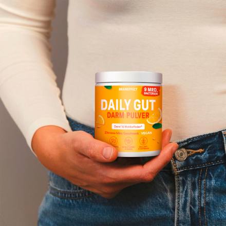 Daily Gut Darm Pulver Zitrone-Minz Geschmack BRAINEFFECT