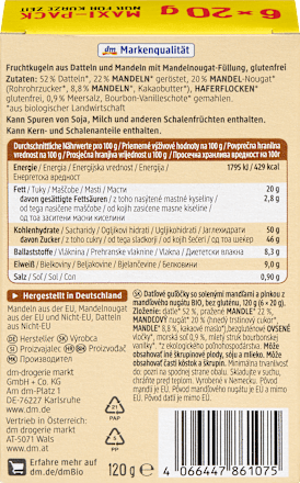Bliss Balls, gesalzene Mandel dmBio