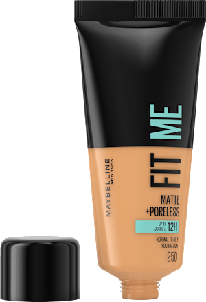 Foundation Fit Me Matte & Poreless 250 Sun Beige MAYBELLINE NEW YORK