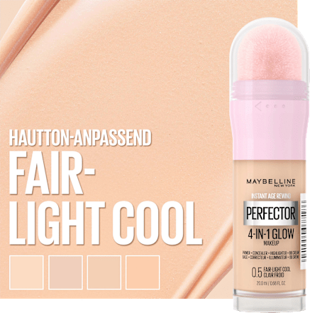 Foundation Instant Perfector Glow 4in1, 0.5 Fair-Light Cool MAYBELLINE NEW YORK