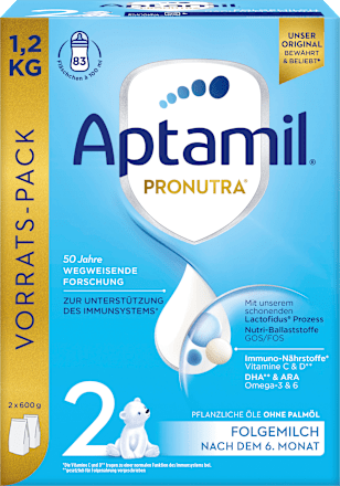 Folgemilch 2 Pronutra nach dem 6. Monat Aptamil