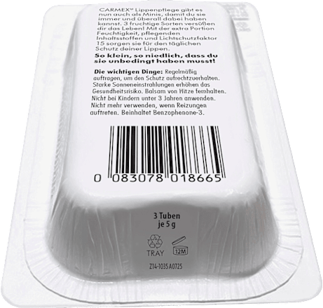 Lippenpflege Minis LSF 15 (3x5g) Carmex
