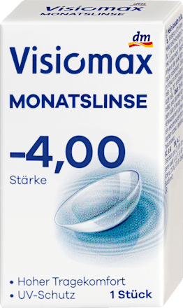 Mesačné kontaktné šošovky, dioptria -4,00 Visiomax