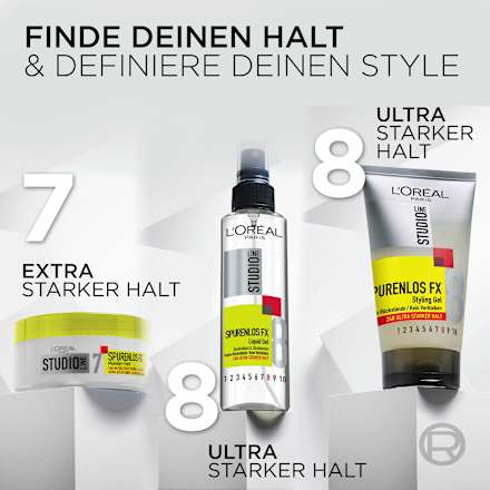 Spurenlos FX Styling Gel Ultra Starker Halt L'ORÉAL PARiS STUDIO LINE