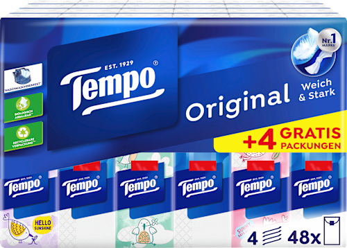 Taschentücher (44+4 Pck. x10 St) Tempo