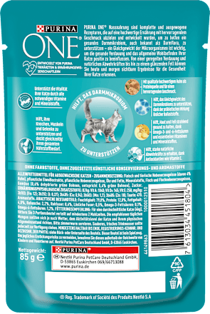 Nassfutter Katze mit Huhn & grünen Bohnen in Soße PURINA ONE