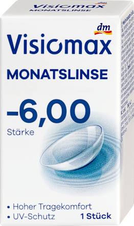 Mesečna kontaktna leča, dioptrija -6,00 visiomax