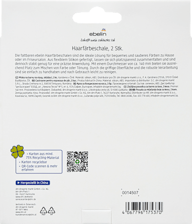 Haarfärbeschale faltbar Happy hairmazing day ebelin