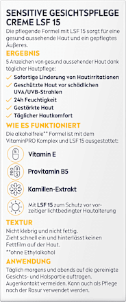 Gesichtscreme sensitive, LSF 15 NIVEA MEN
