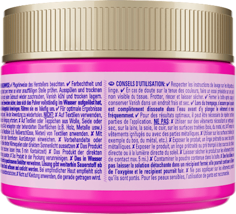 Fleckenentferner Pulver Oxi Action Pink Vanish