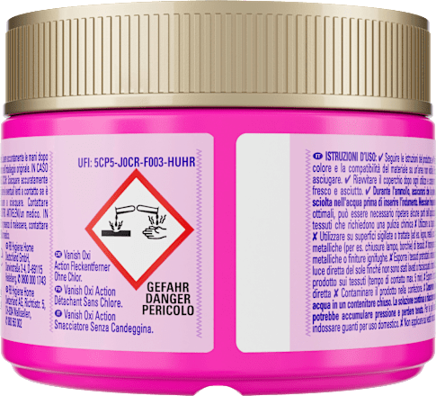 Fleckenentferner Pulver Oxi Action Pink Vanish