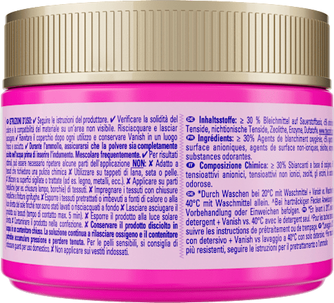 Fleckenentferner Pulver Oxi Action Pink Vanish