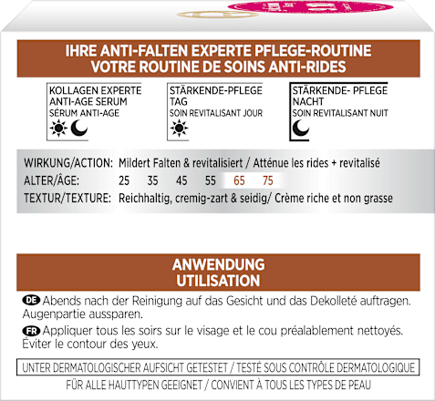 Anti Falten Nachtcreme Experte 65+ L'ORÉAL PARiS