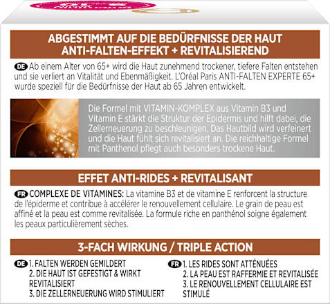 Anti Falten Nachtcreme Experte 65+ L'ORÉAL PARiS