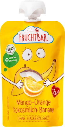Quetschie Mango, Orange, Kokosmilch & Banane, ab 6 Monaten FruchtBar