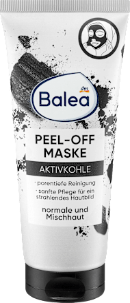 Maschera viso peel-off con carbone attivo Balea