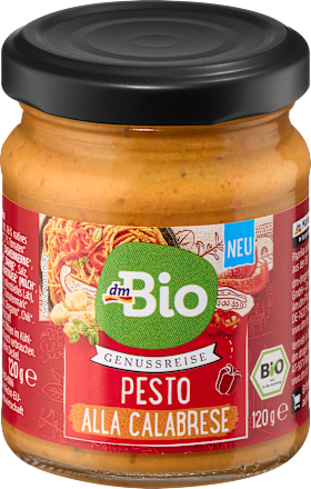 Bio pesto z rdečo papriko Calabrese dmBio