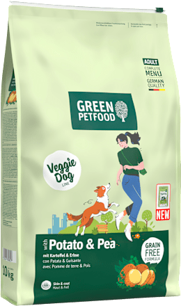 Trockenfutter Hund mit Kartoffel & Erbse, veggie Green Petfood