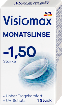 Mesačné kontaktné šošovky, dioptria -1,50 Visiomax