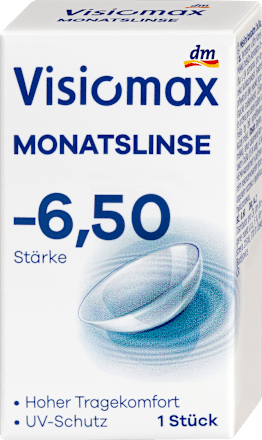 Mesečna kontaktna leča, dioptrija -6,50 visiomax