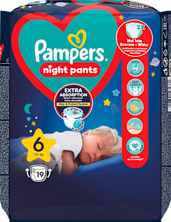 Night Pants, éjszakai bugyipelenka 15kg+ Pampers
