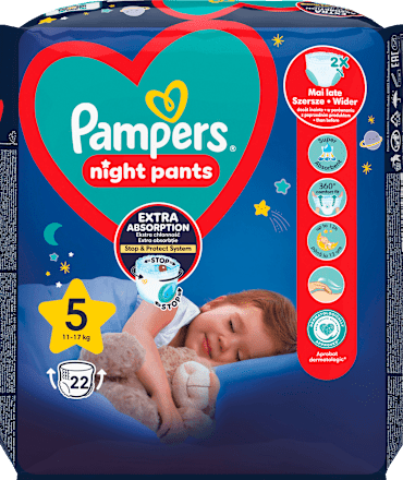 Night Pants, éjszakai bugyipelenka 12-17kg Pampers