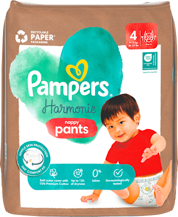 Bugyipelenka, 9-15 kg, 4-es méret Pampers Harmonie
