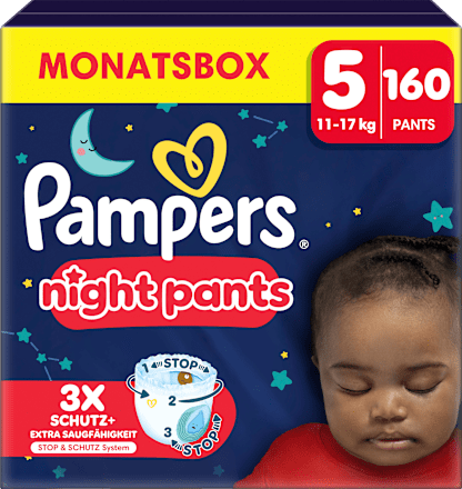 Baby Pants night Gr. 5 (12-17 kg) Monatsbox Pampers