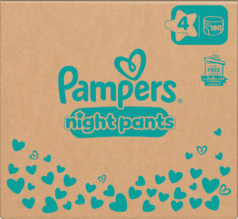 Baby Pants night Gr. 4 (9-15 kg) Monatsbox Pampers