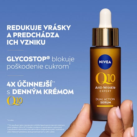 Duálne pleťové sérum proti vráskam Q10 Anti-Wrinkle Expert Dual Action NIVEA