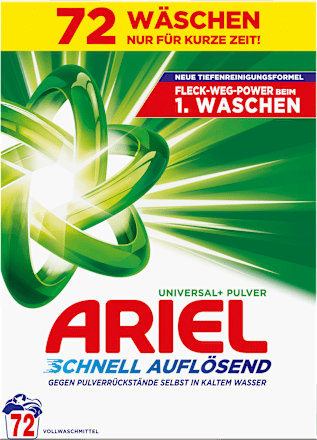 Universalwaschmittel Pulver schnell auflösend ARIEL