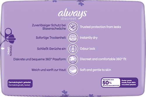 discreet Pants Inkontinenz, Gr. M always