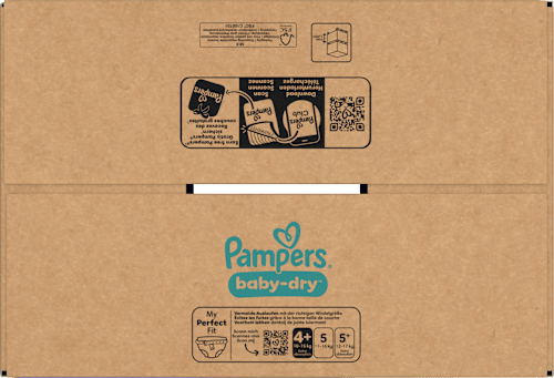 Windeln Baby Dry Gr. 4+ Maxi (10-15 kg) Monatsbox Pampers
