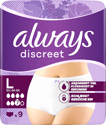 discreet Pants Inkontinenz Gr. L always