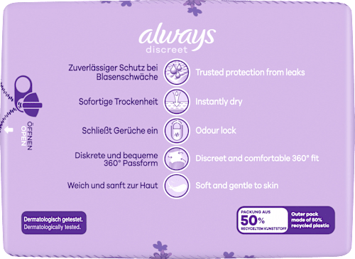 discreet Pants Inkontinenz Gr. L always