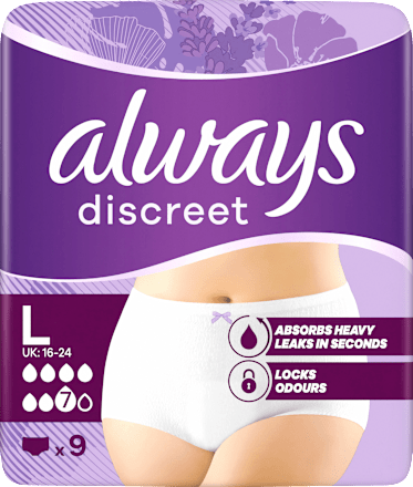 discreet Pants Inkontinenz Gr. L always