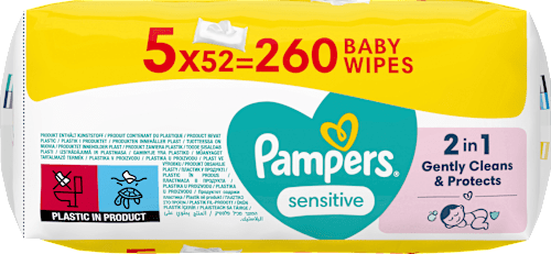 Feuchttücher sensitive (5x52 St) Pampers