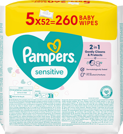 Feuchttücher sensitive (5x52 St) Pampers