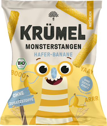 Kindersnack Monsterstangen Hafer Banane ab 3 Jahren KRÜMEL