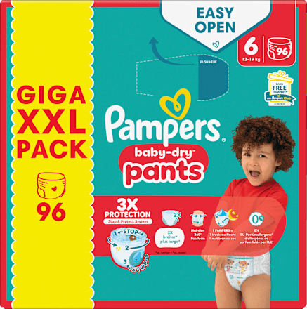 Windeln Baby Pants Baby Dry Gr. 6 Extra Large (13-19 kg) Giga Pack Pampers