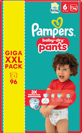 Windeln Baby Pants Baby Dry Gr. 6 Extra Large (13-19 kg) Giga Pack Pampers