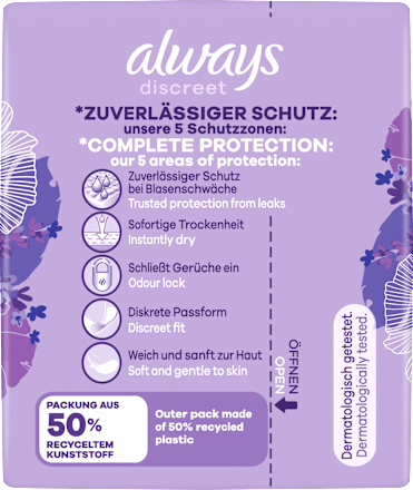 discreet Einlagen Inkontinenz Small Plus always